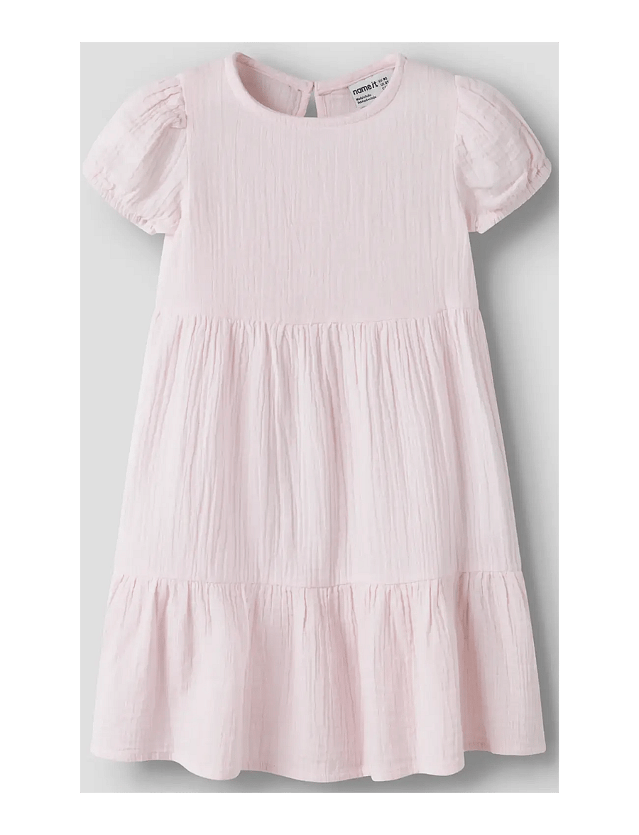 name it - NMFJASMIN SS DRESS NOOS - kurzärmelige babykleider - cradle pink - 2