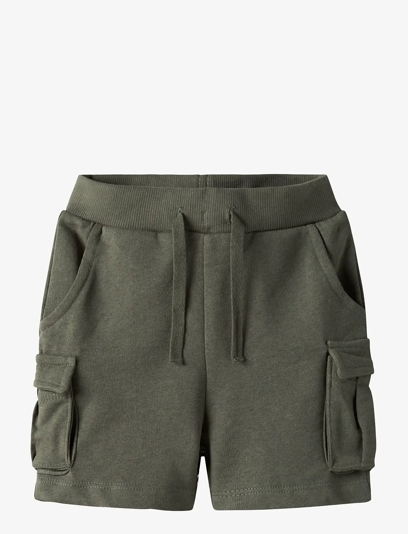 name it - NMMOLI SWEAT SHORTS UNB NOOS - cargo shorts - dusty olive - 0