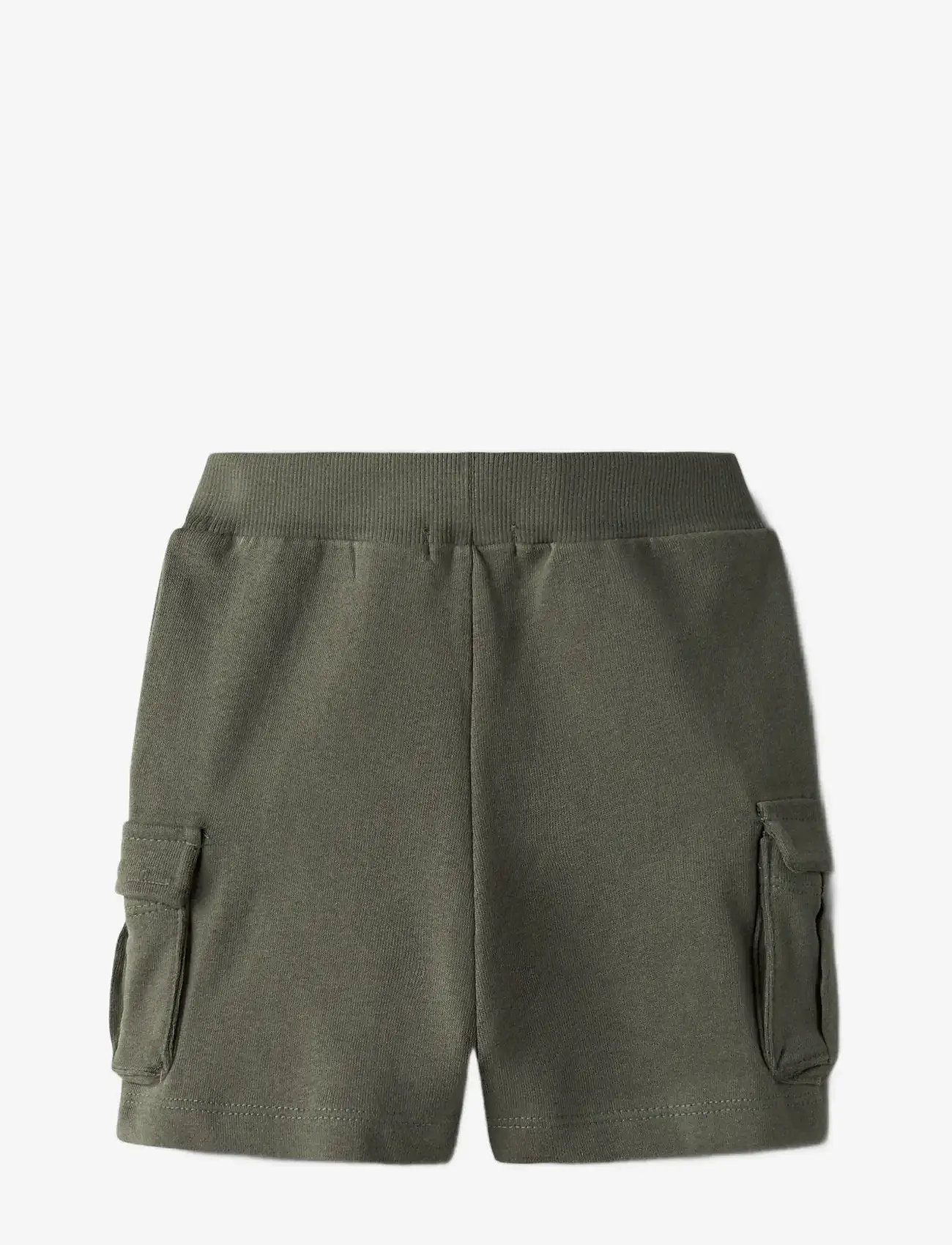 name it - NMMOLI SWEAT SHORTS UNB NOOS - cargo shorts - dusty olive - 1