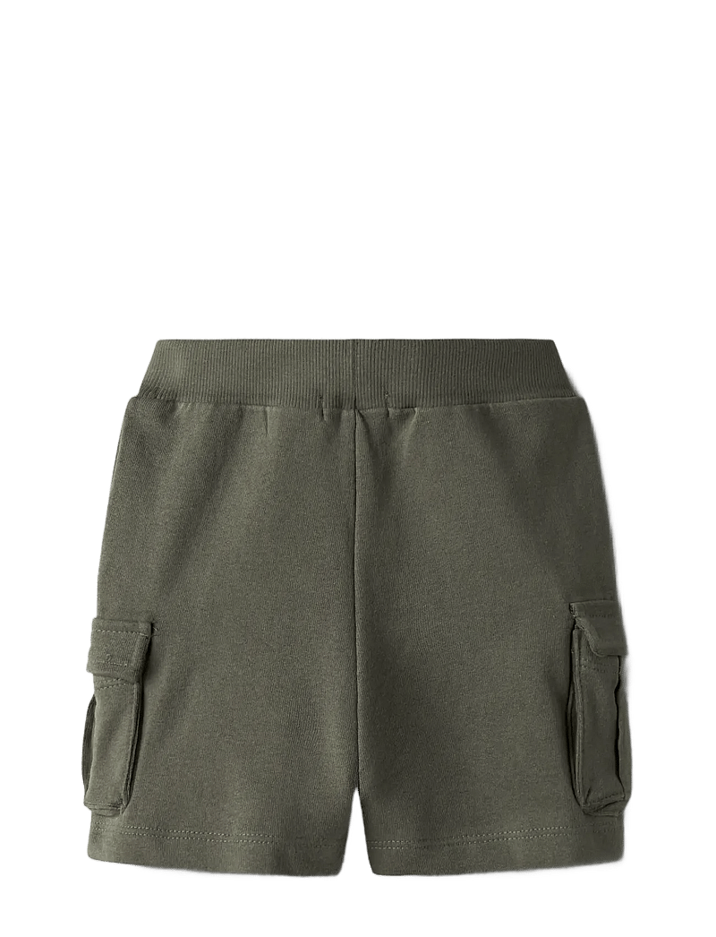 name it - NMMOLI SWEAT SHORTS UNB NOOS - cargo shorts - dusty olive - 1