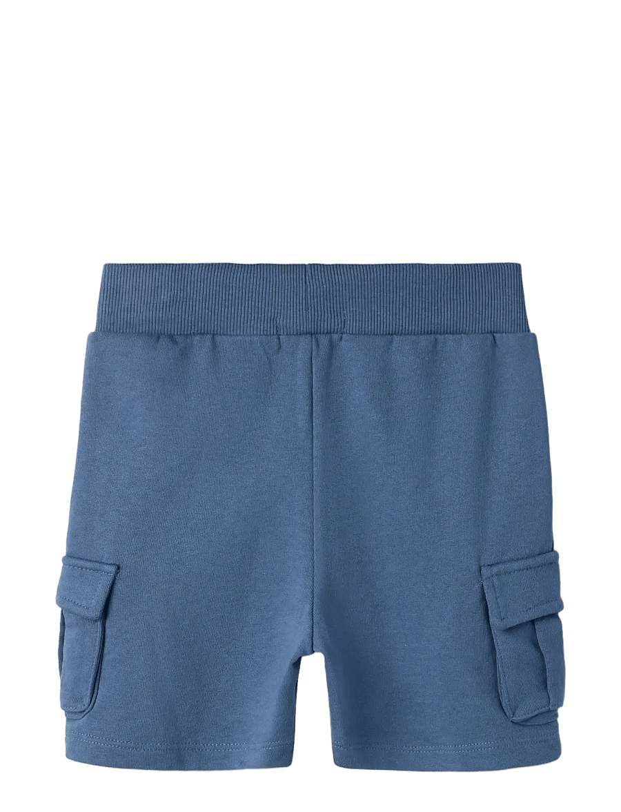 name it - NMMOLI SWEAT SHORTS UNB NOOS - cargo shorts - vintage indigo - 1