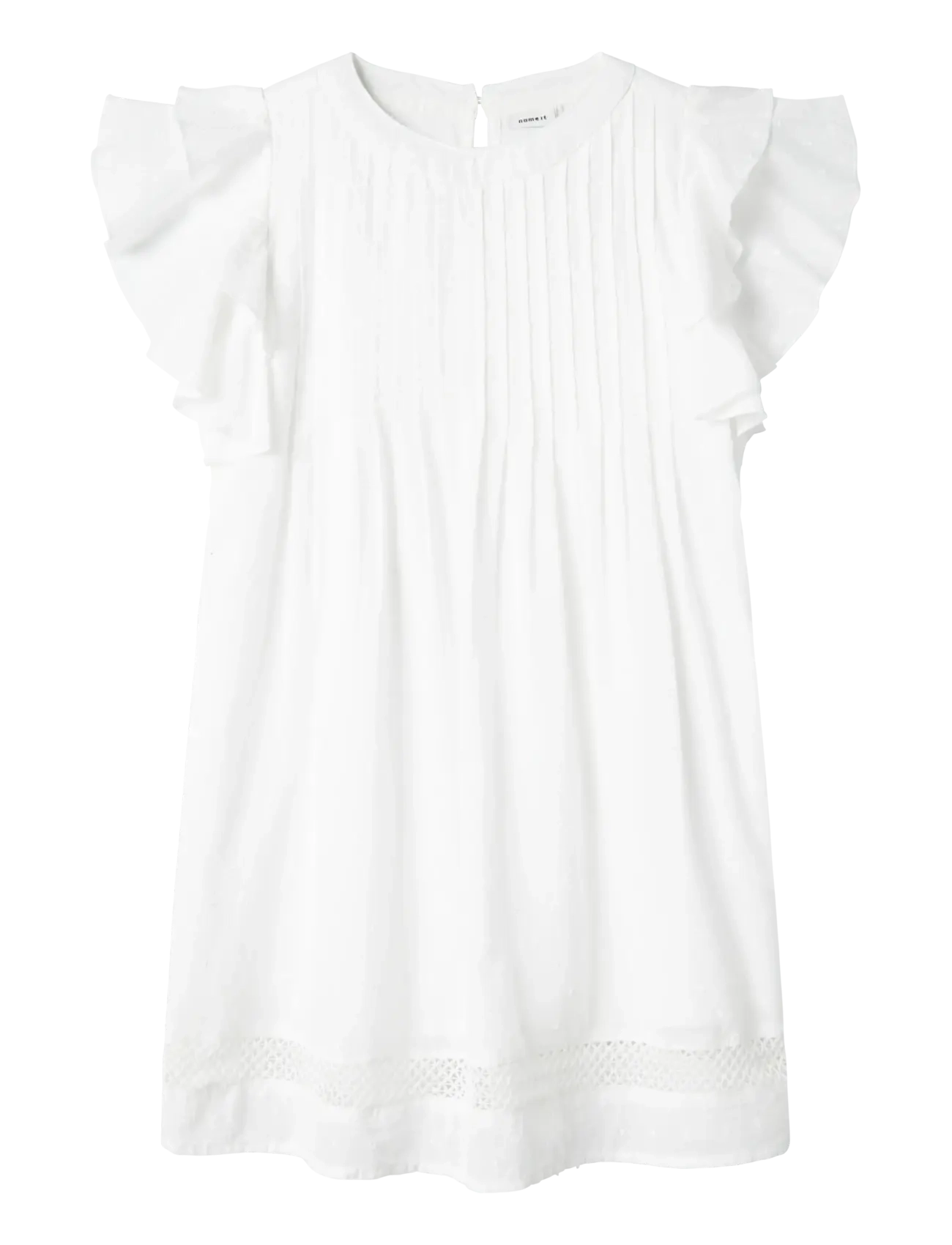 name it Nkffaride Ss Dress Noos, 122, Unterteile, Weiß - Trousers, Kinder