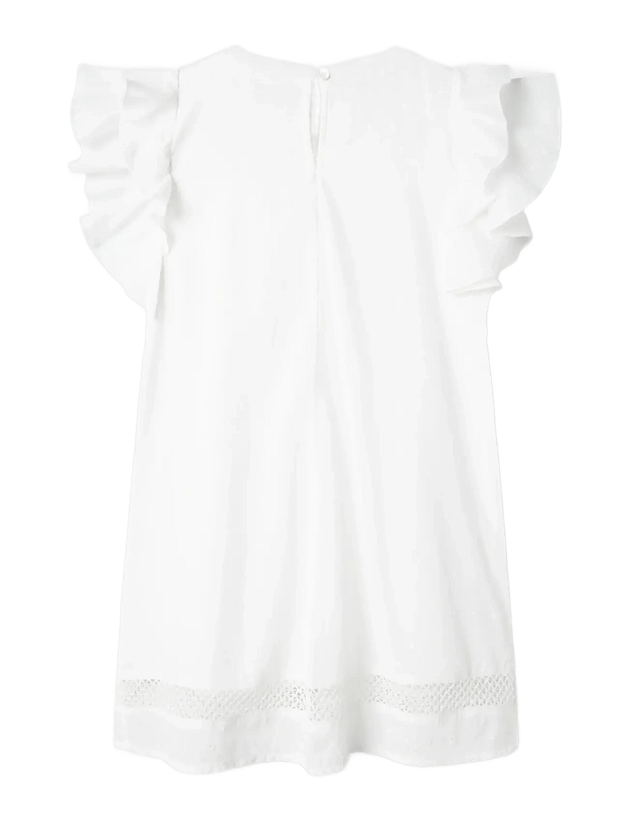 name it - NKFFARIDE SS DRESS NOOS - kortärmade vardagsklänningar - bright white - 1