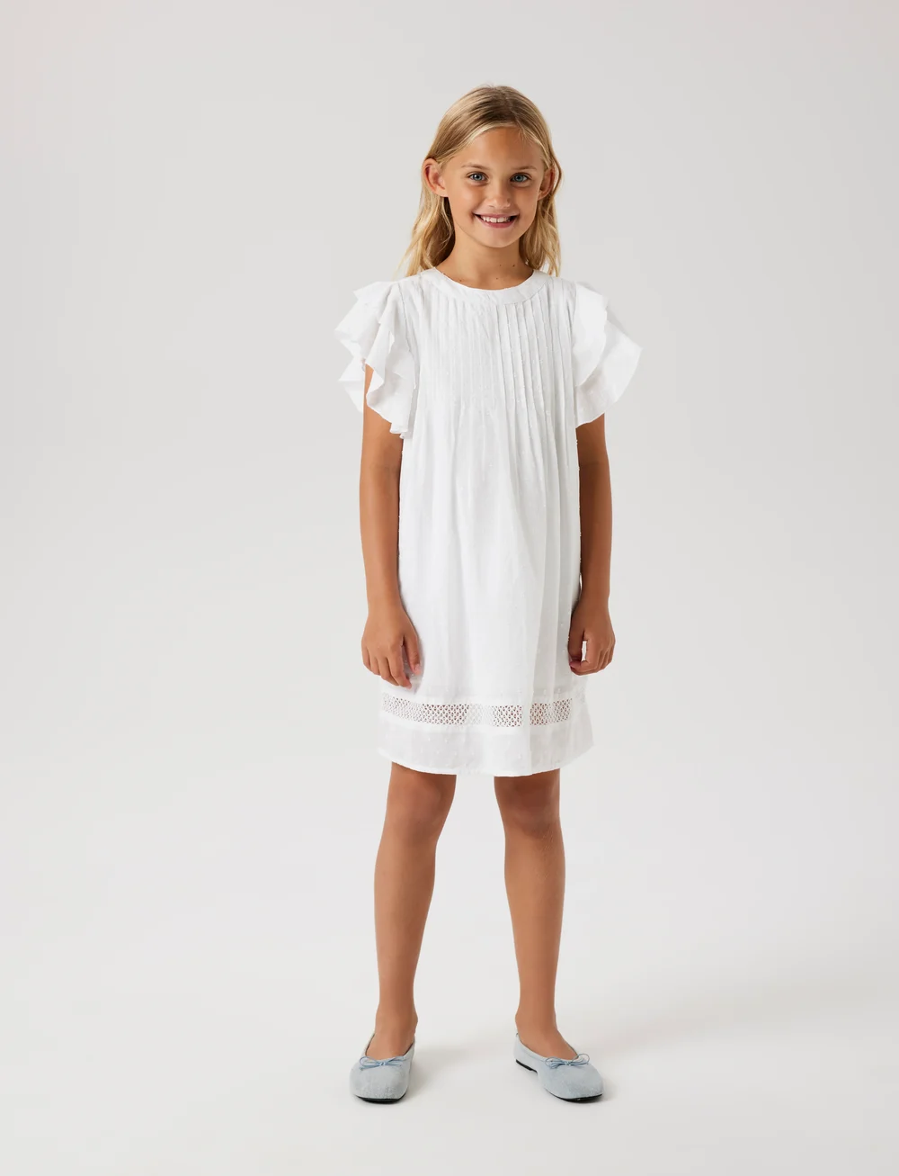 name it - NKFFARIDE SS DRESS NOOS - festkjoler - bright white - 2