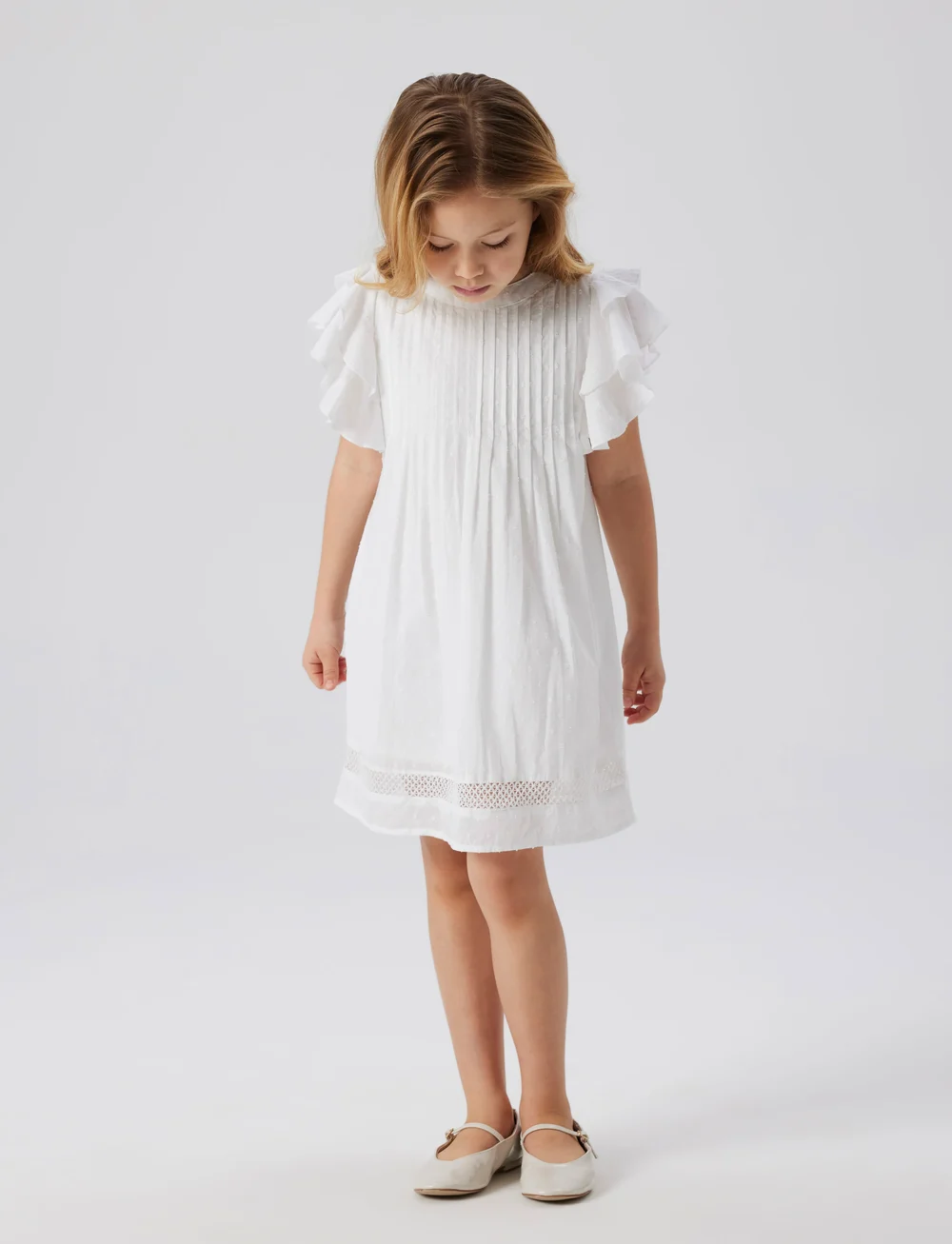 name it - NKFFARIDE SS DRESS NOOS - festkjoler - bright white - 3