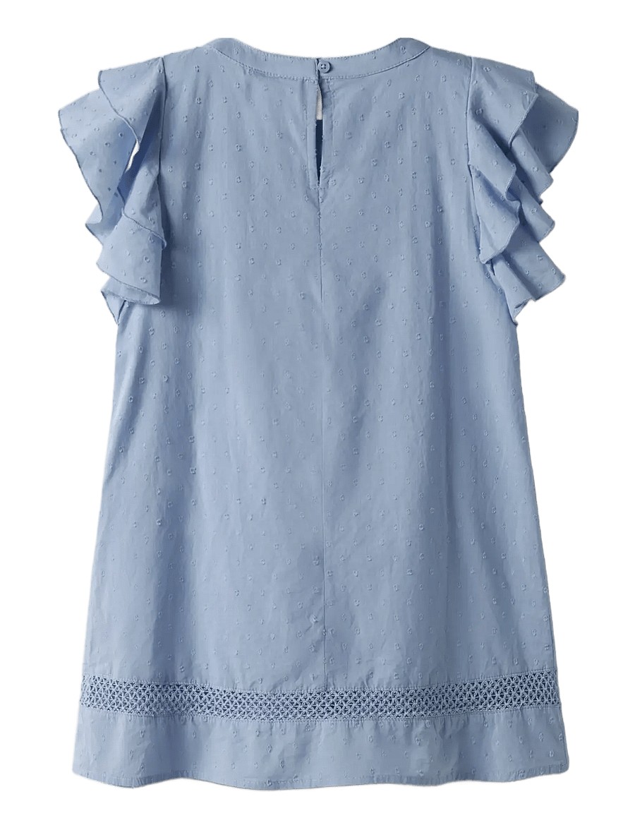 name it - NKFFARIDE SS DRESS NOOS - kurzärmelige freizeitkleider - serenity - 1