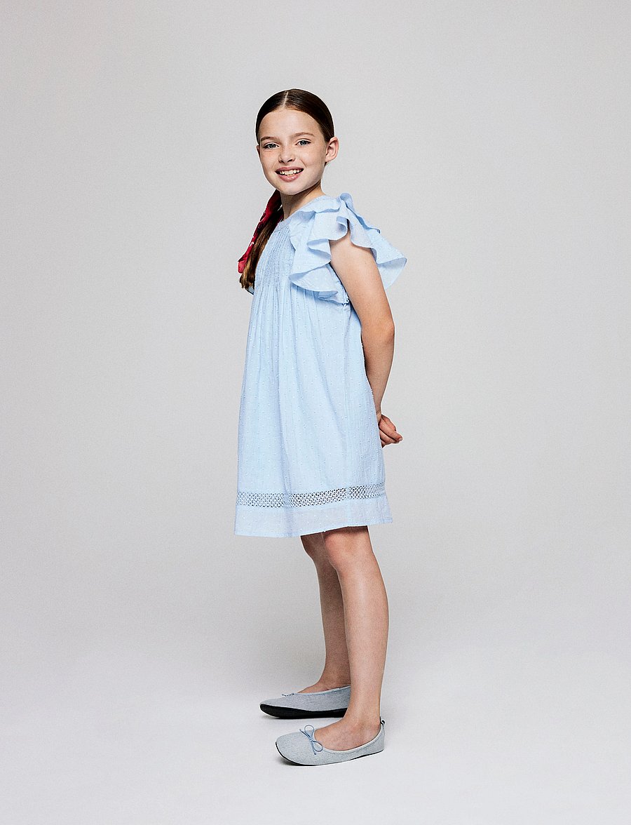 name it - NKFFARIDE SS DRESS NOOS - kurzärmelige freizeitkleider - serenity - 2