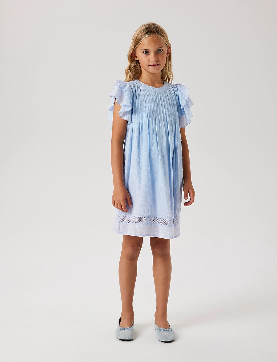 name it - NKFFARIDE SS DRESS NOOS - kurzärmelige freizeitkleider - serenity - 3