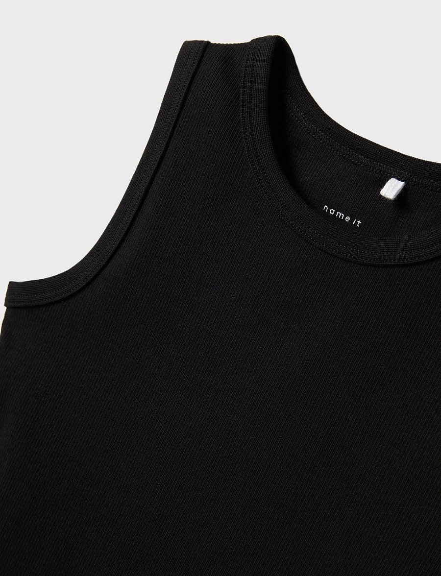 name it - NKFNAKAL SL SLIM DRESS NOOS - Ärmellose freizeitkleider - black - 3