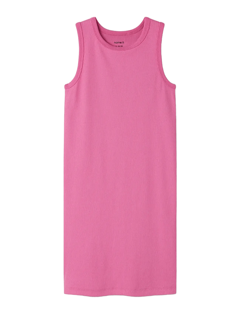 name it - NKFNAKAL SL SLIM DRESS NOOS - varrukateta vabaaja kleidid - strawberry moon - 2