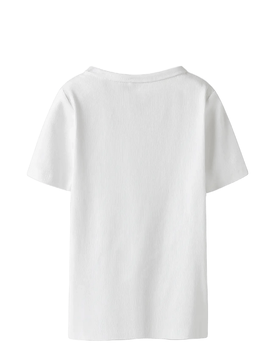 name it - NKFNAKAL SS SLIM TOP NOOS - krótki rękaw - bright white - 1