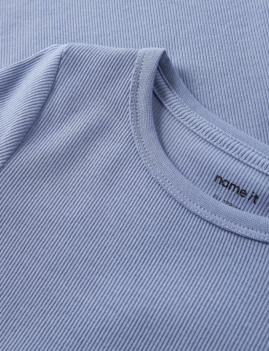 name it - NKFNAKAL SS SLIM TOP NOOS - kurzärmelige - purple impression - 5