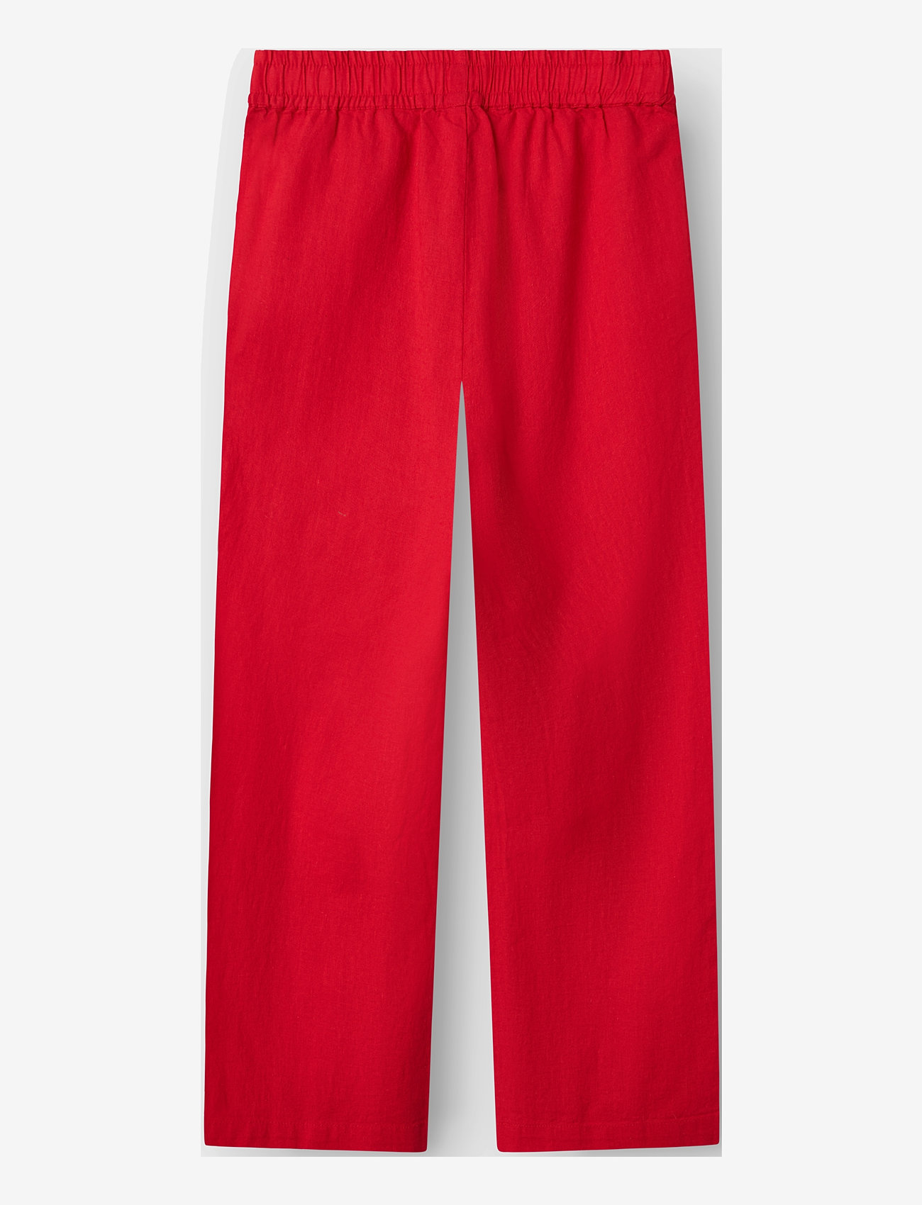 name it - NKFFALINNEN STRAIGHT PANT - linane riietus - chinese red - 1