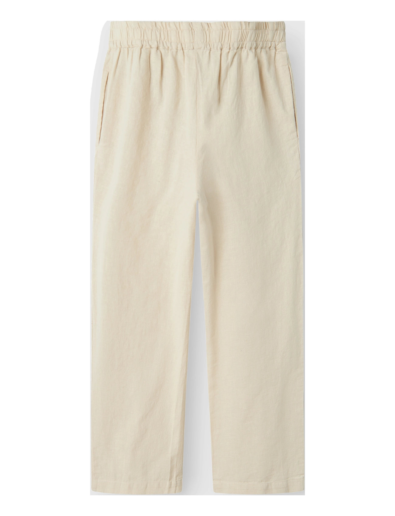 name it - NKFFALINNEN STRAIGHT PANT - bukser - peyote - 1