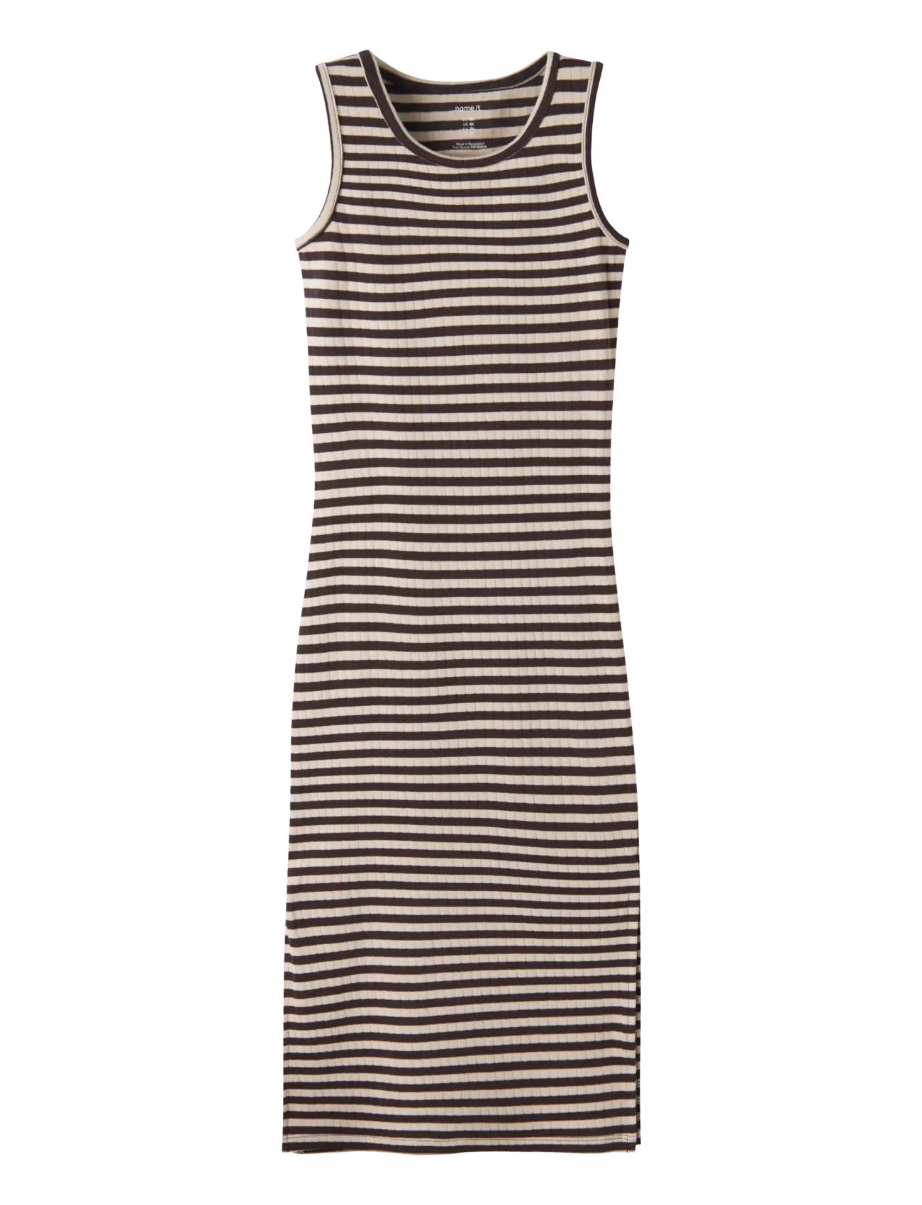 name it NKFSURAJA XSL SL MAXI DRESS NOOS - Osta suuruse järgi - BLACK COFFEE / brown