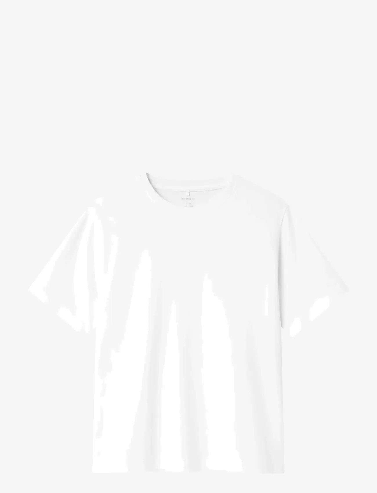 name it - NKFGREGA SS NREG TOP NOOS - kortærmede - bright white - 0