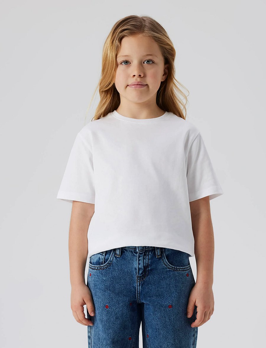 name it - NKFGREGA SS NREG TOP NOOS - kurzärmelige - bright white - 4