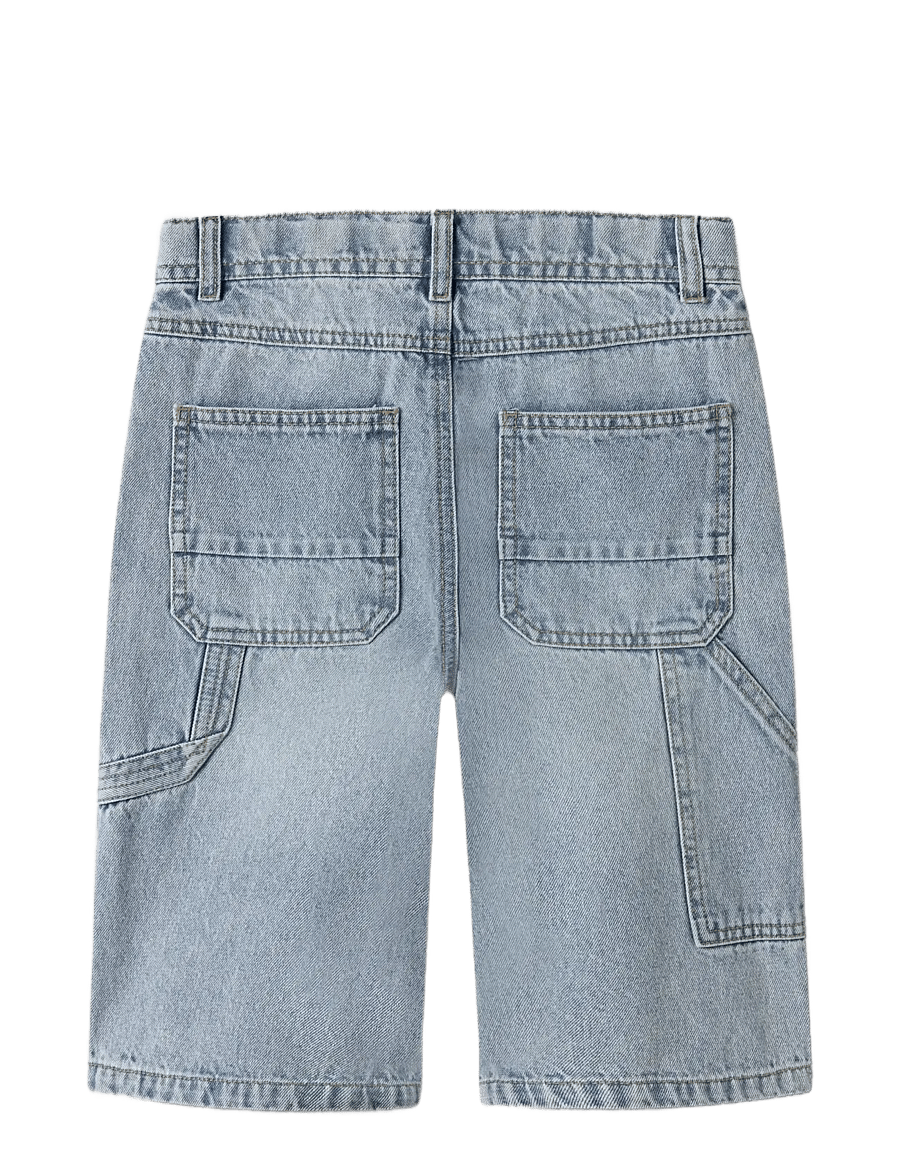 name it - NKMRYAN DNM BERMUDA 3800-IM NOOS - lühikesed teksapüksid - light blue bleached denim - 1