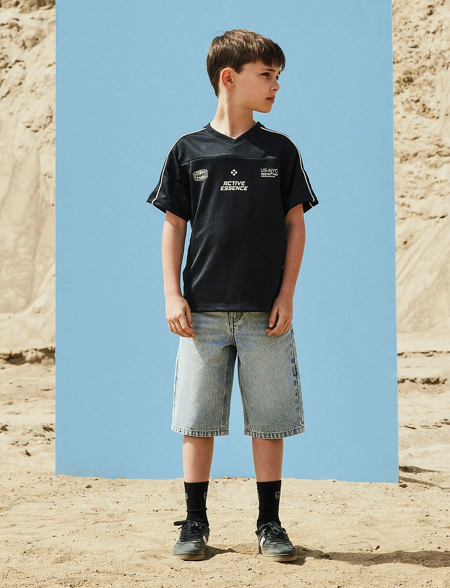 name it - NKMRYAN DNM BERMUDA 3800-IM NOOS - lühikesed teksapüksid - light blue bleached denim - 4