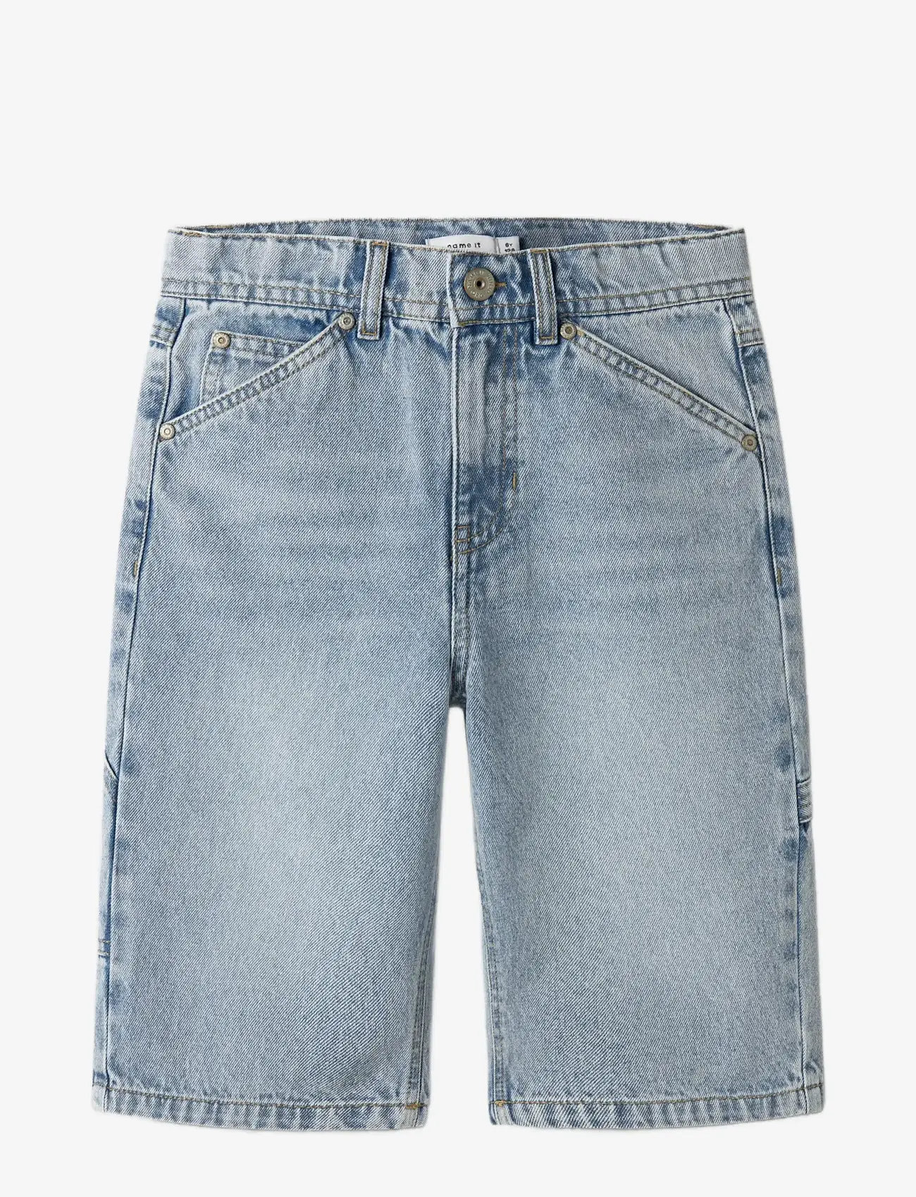 name it - NKMRYAN DNM BERMUDA 3800-IM NOOS - jeansshorts - light blue bleached denim - 2