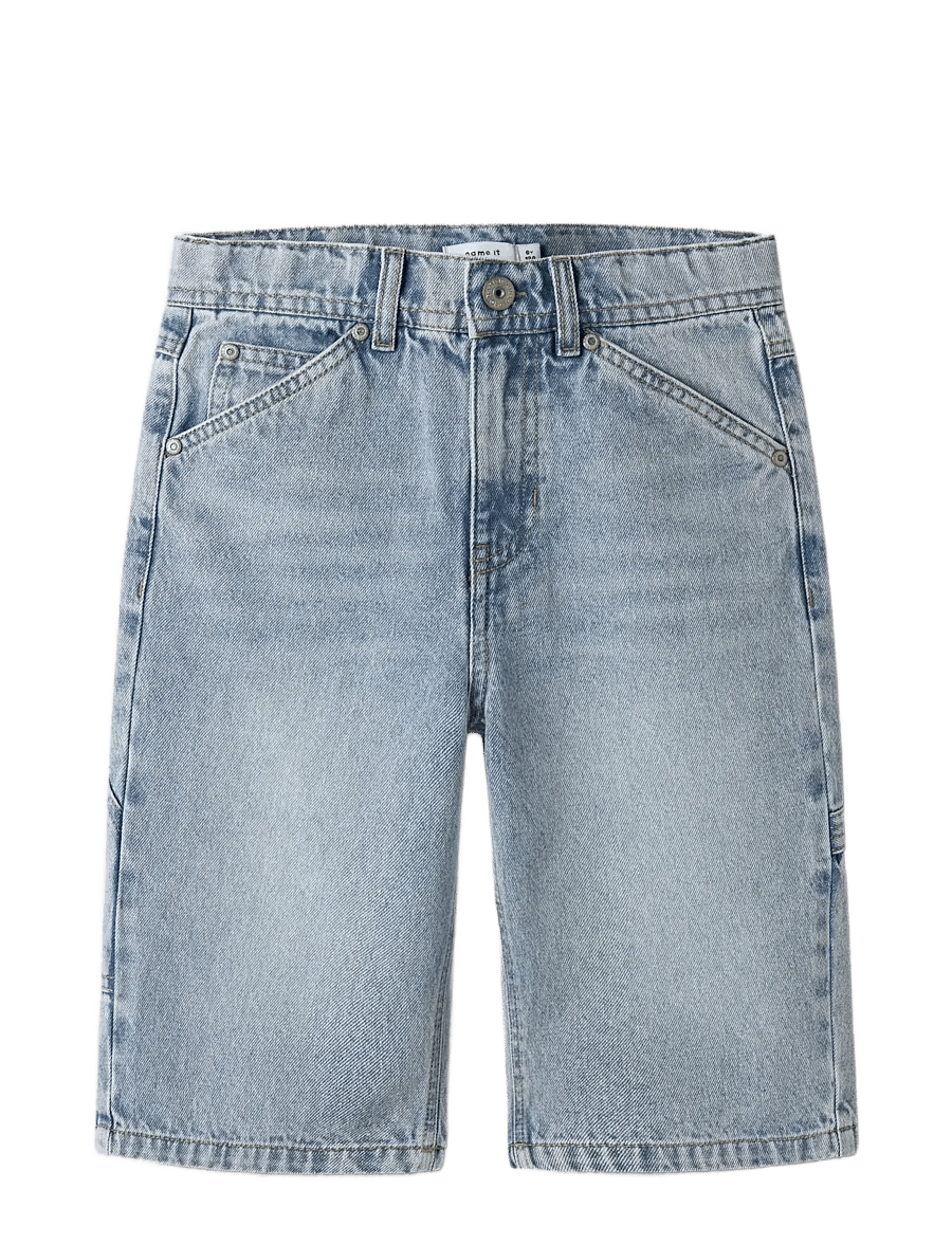 name it - NKMRYAN DNM BERMUDA 3800-IM NOOS - lühikesed teksapüksid - light blue bleached denim - 2