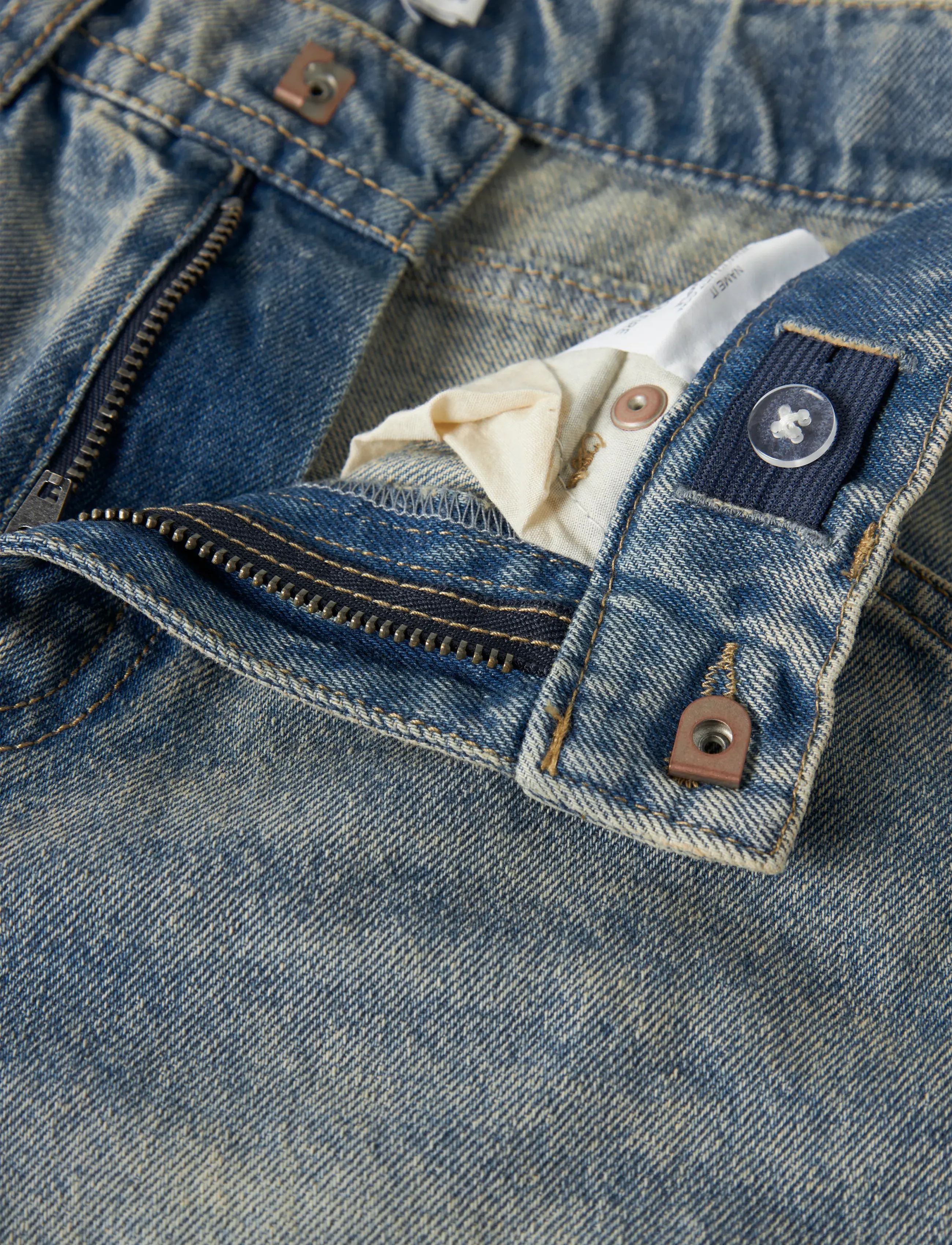 name it - NKMRYAN DNM BERMUDA 3800-IM NOOS - denim shorts - vintage medium blue denim - 2