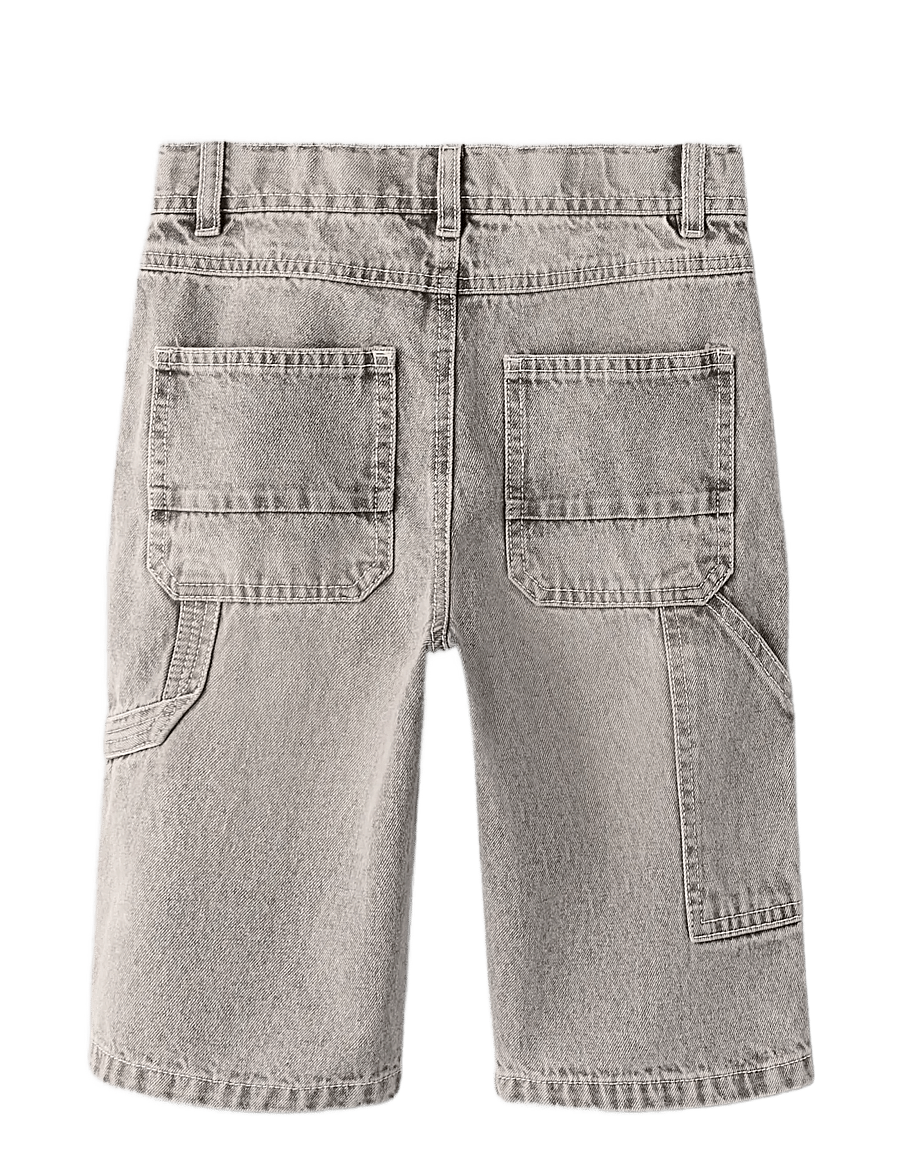 name it - NKMRYAN DNM BERMUDA 3800-IM NOOS - jeansshorts - grey denim - 1
