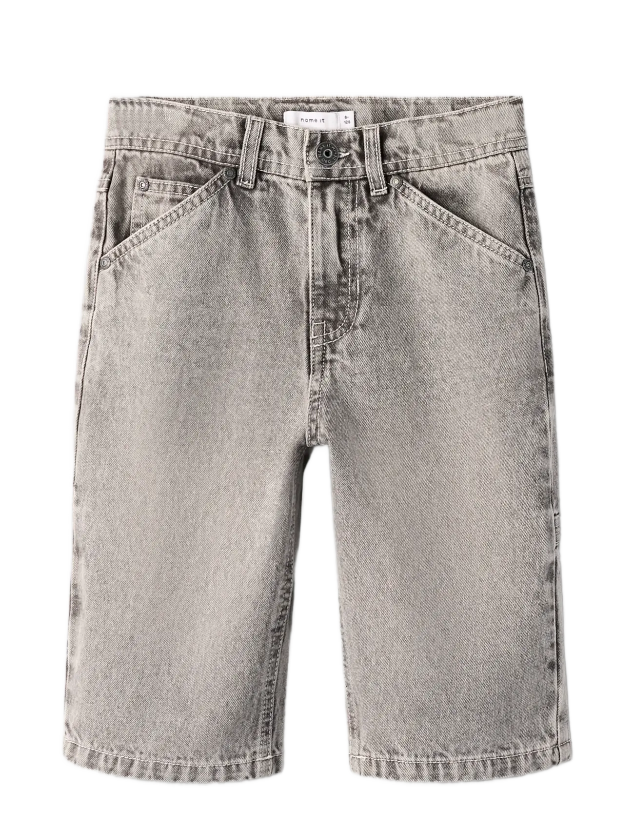 name it - NKMRYAN DNM BERMUDA 3800-IM NOOS - jeansshorts - grey denim - 2