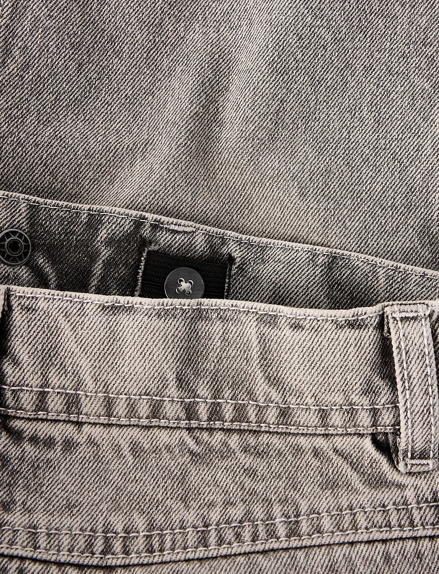 name it - NKMRYAN DNM BERMUDA 3800-IM NOOS - jeansshorts - grey denim - 3