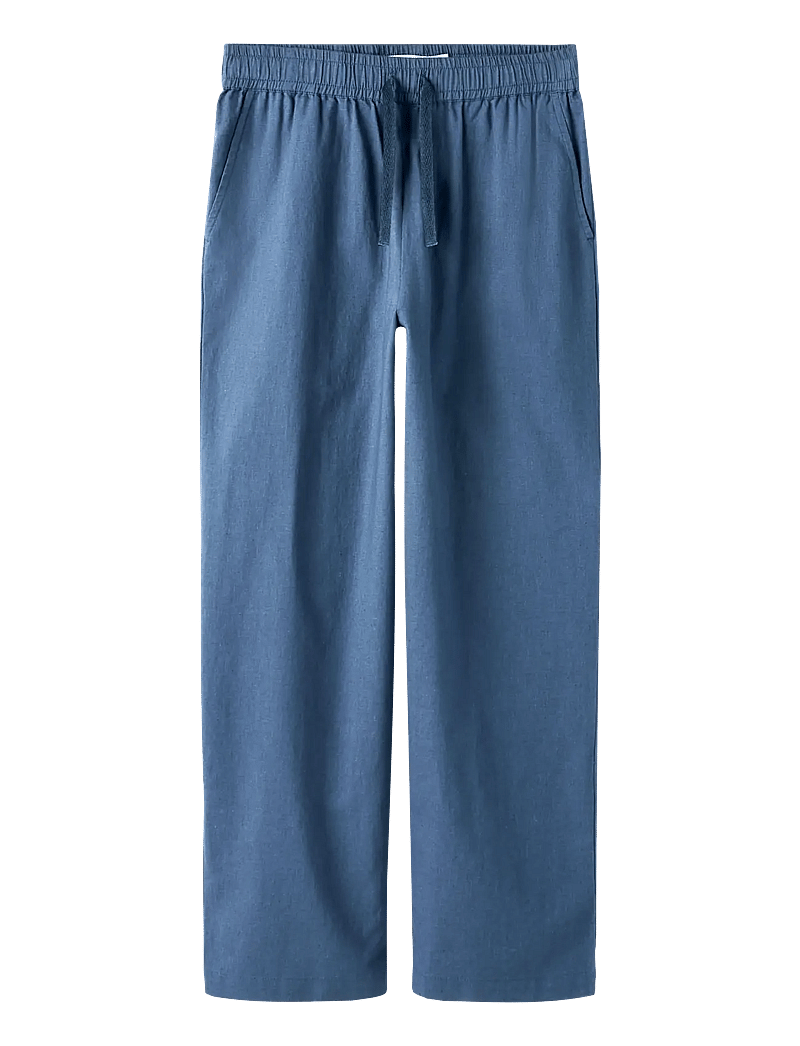 name it - NKMFALINNEN PANT - spodnie - vintage indigo - 0