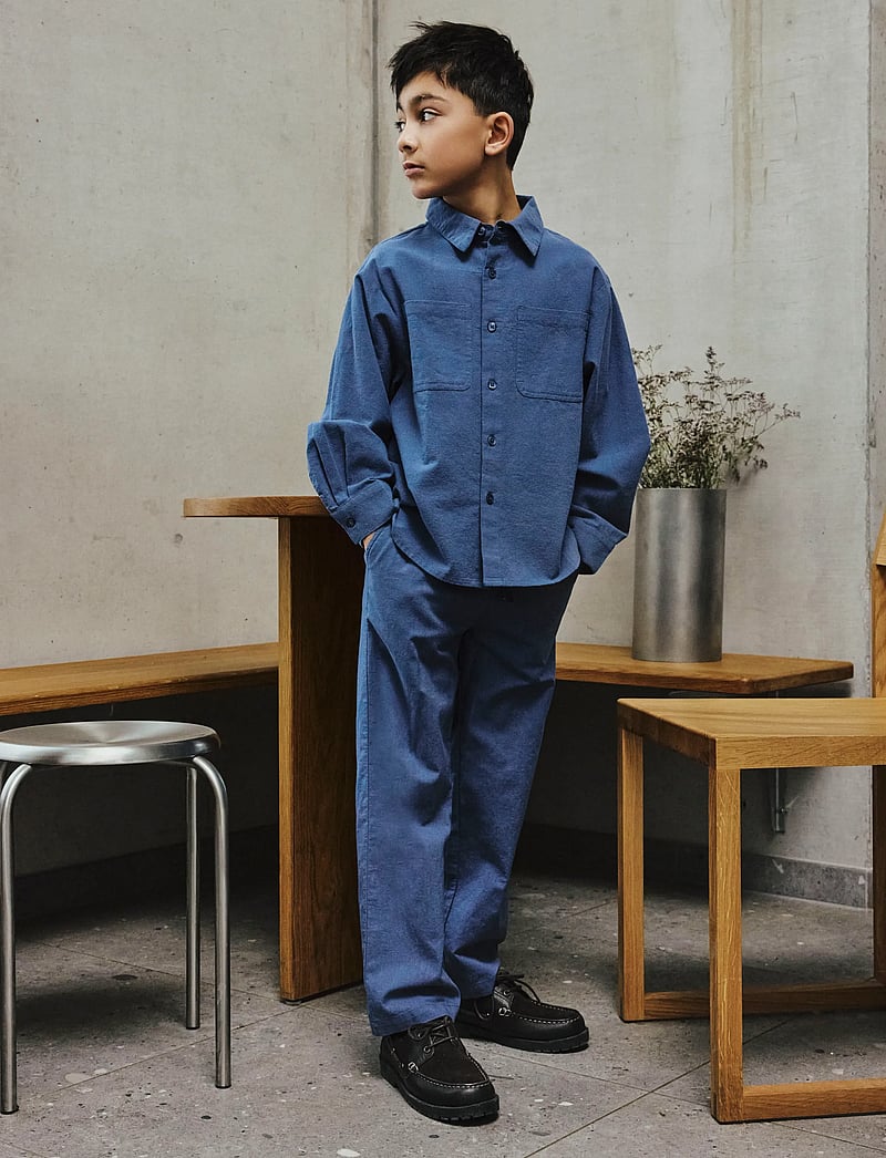 name it - NKMFALINNEN PANT - spodnie - vintage indigo - 2