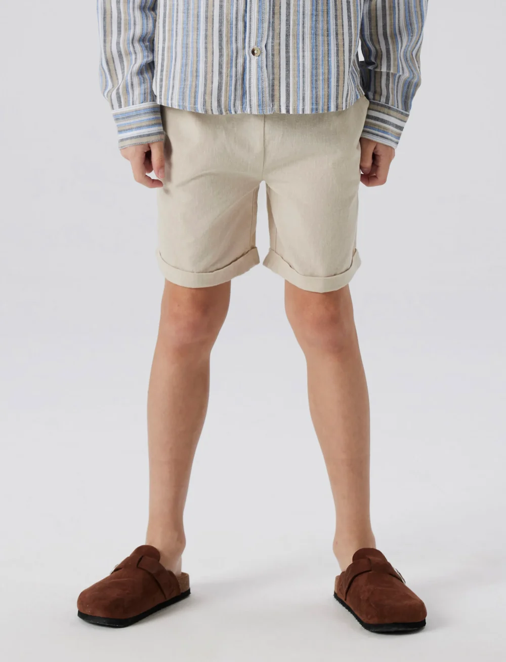 name it - NKMFALINNEN SHORTS - casual shorts - peyote - 2