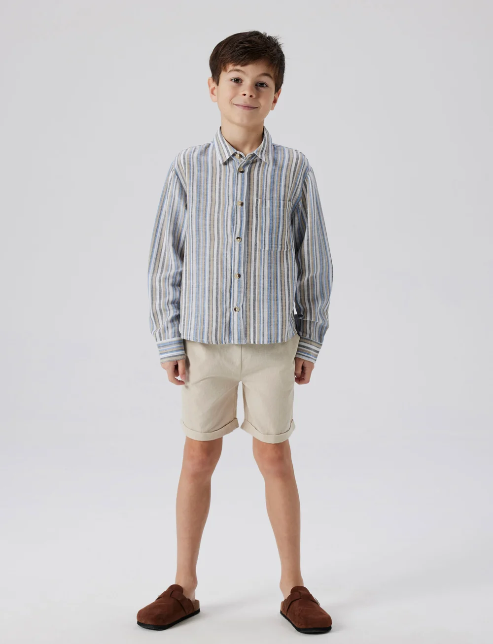 name it - NKMFALINNEN SHORTS - casual shorts - peyote - 3