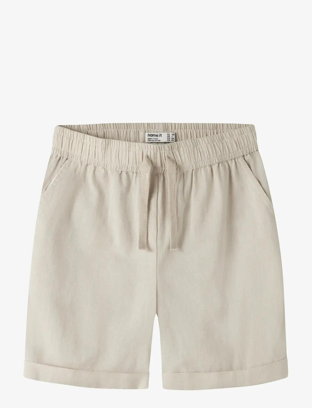 name it - NKMFALINNEN SHORTS - casual shorts - peyote melange - 0