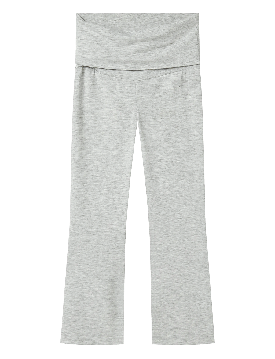 name it - NKFSPICE BOOTCUT PANT NOOS - leggings - light grey melange - 0