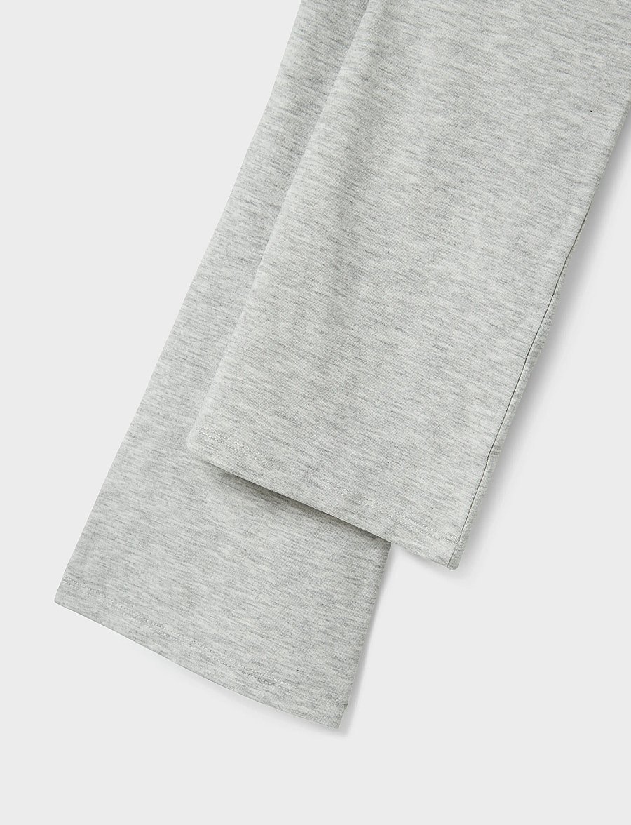 name it - NKFSPICE BOOTCUT PANT NOOS - leggings - light grey melange - 2