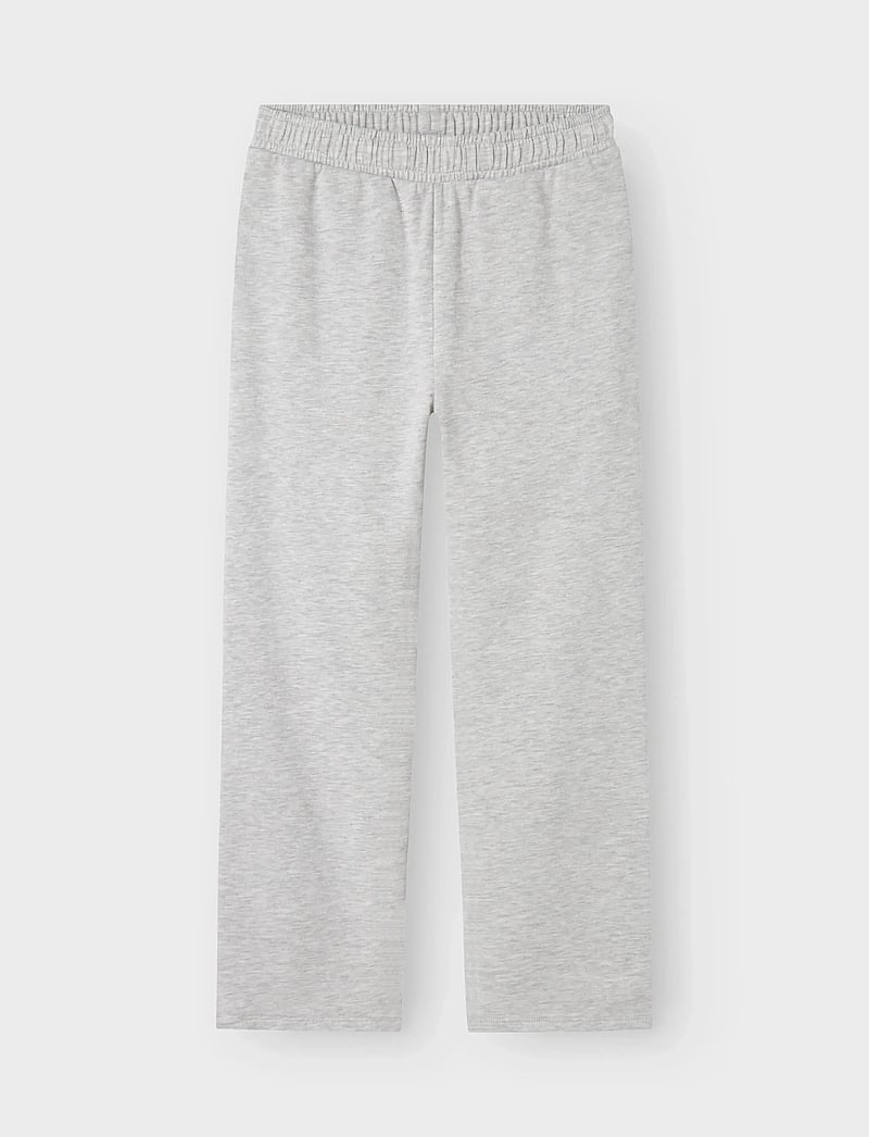 name it - NKFMILLE STRAIGHT SWEAT PANT UNB NOOS - jogginghosen - light grey melange - 2