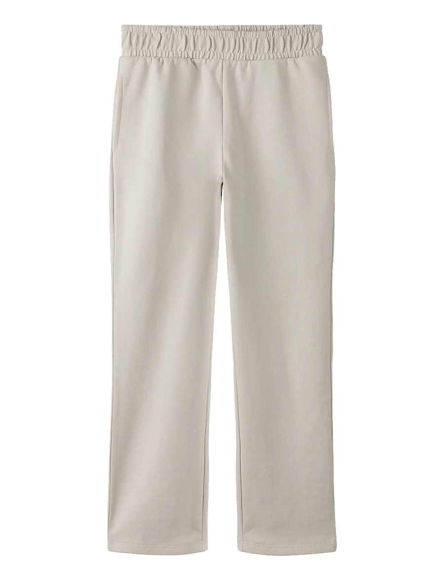 name it - NKFMILLE STRAIGHT SWEAT PANT UNB NOOS - sweatpants - pumice stone - 1