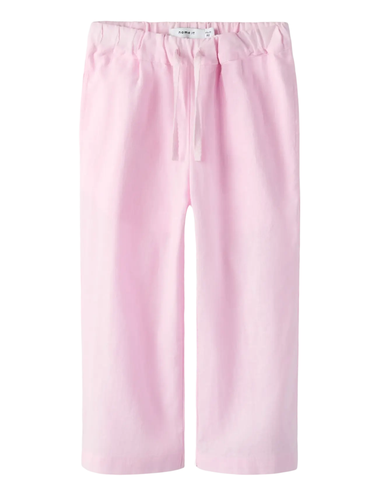 name it NMFFALINNEN STRAIGHT PANT - Püksid - PIROUETTE / pink/rose