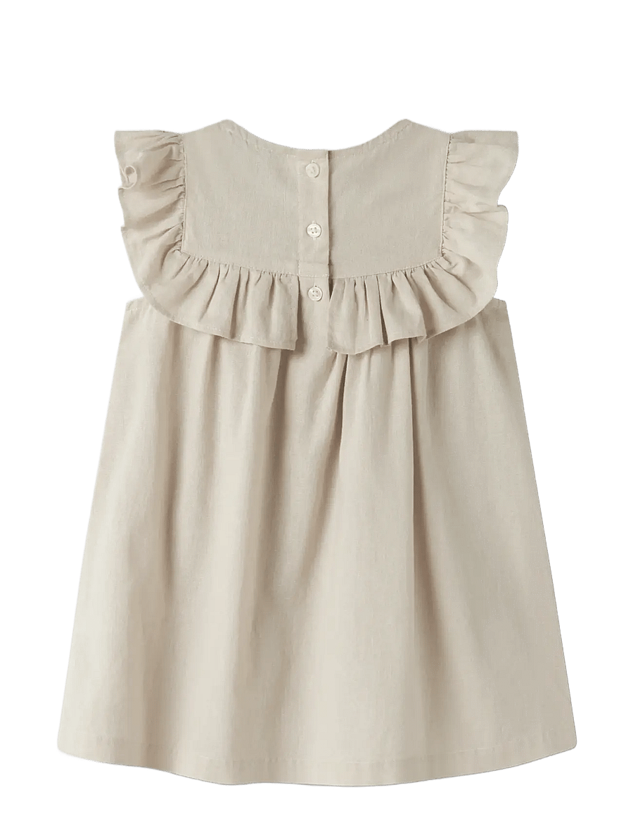 name it - NMFFALINNEN CAPSL DRESS - varrukateta vabaajakleidid - peyote melange - 1