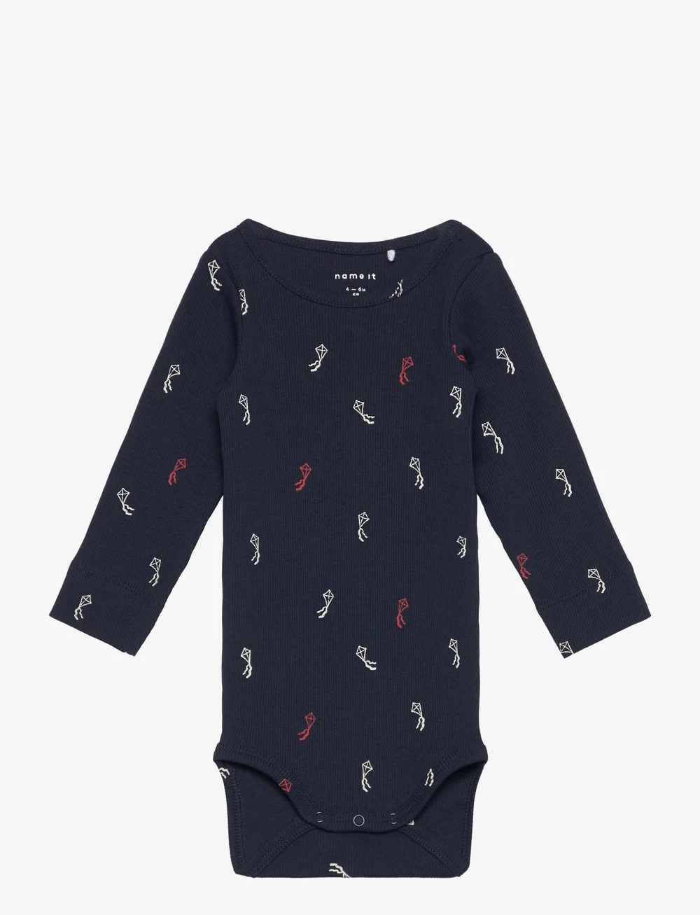 name it - NBNLABELA LS XSL BODY - langärmelige bodys - navy blazer - 0