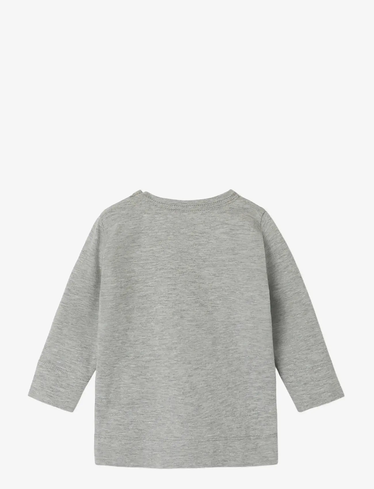 name it - NBFLABA LS TOP - grey melange - 1