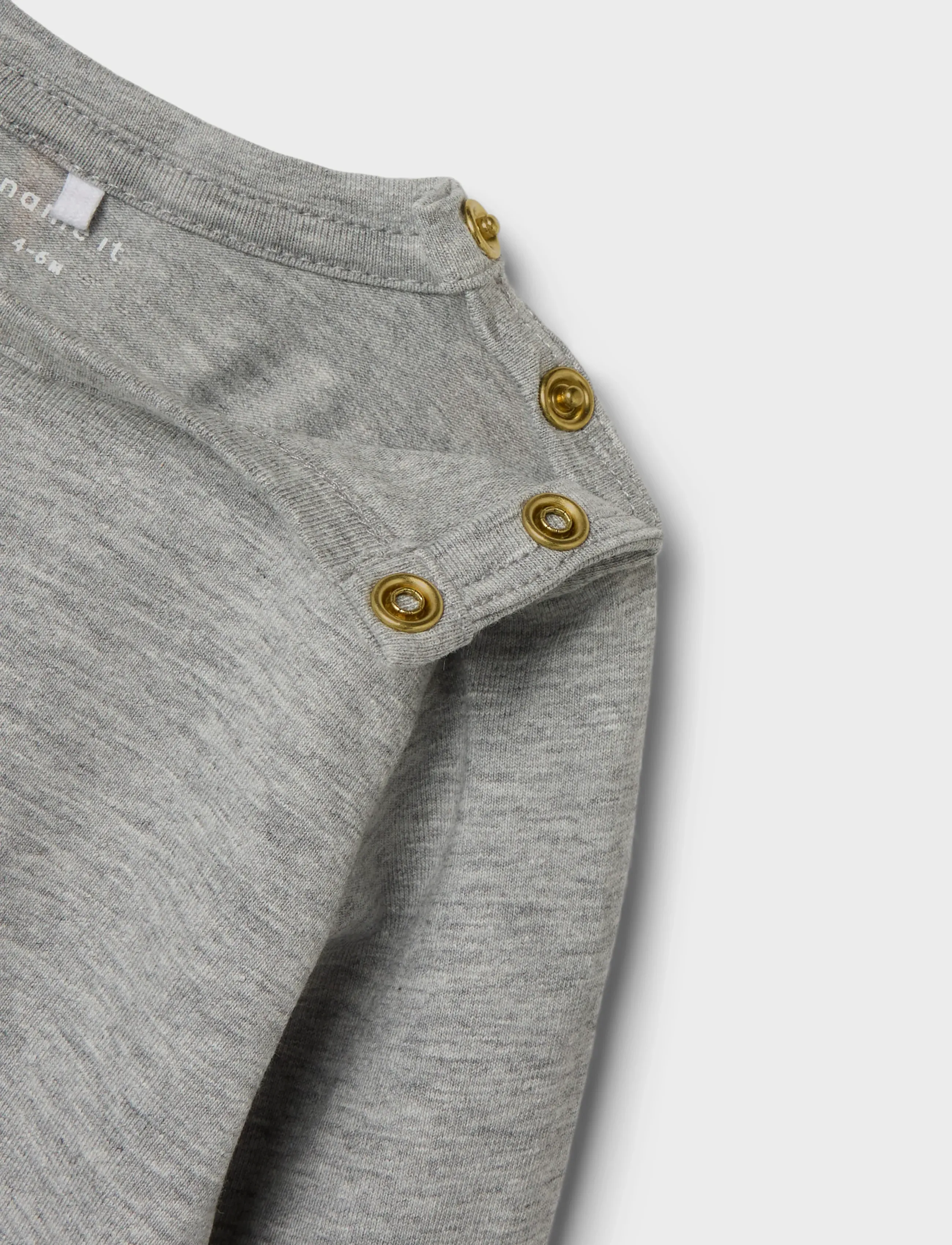 name it - NBFLABA LS TOP - long-sleeved t-shirts - grey melange - 3
