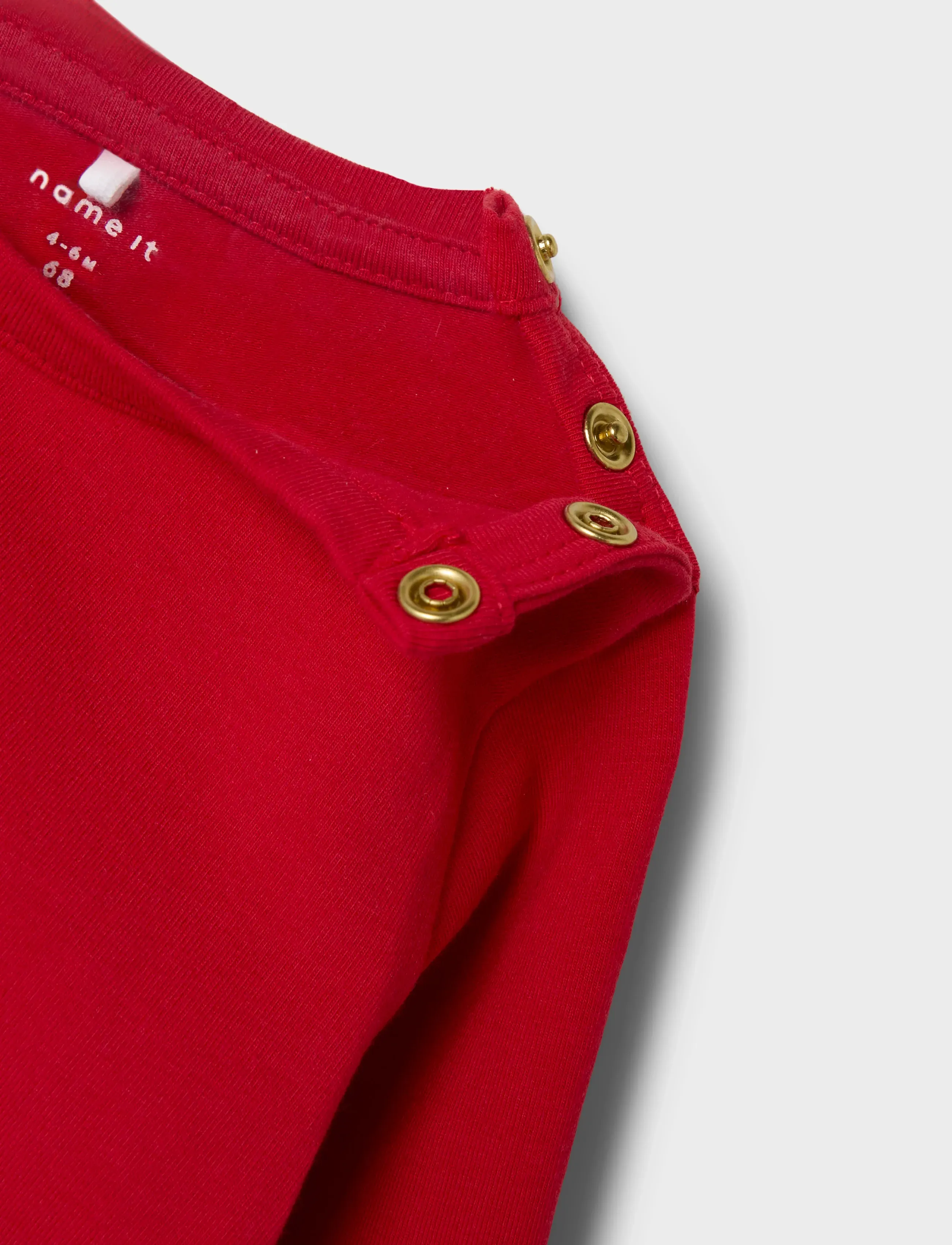 name it - NBFLABA LS TOP - long-sleeved t-shirts - salsa - 3