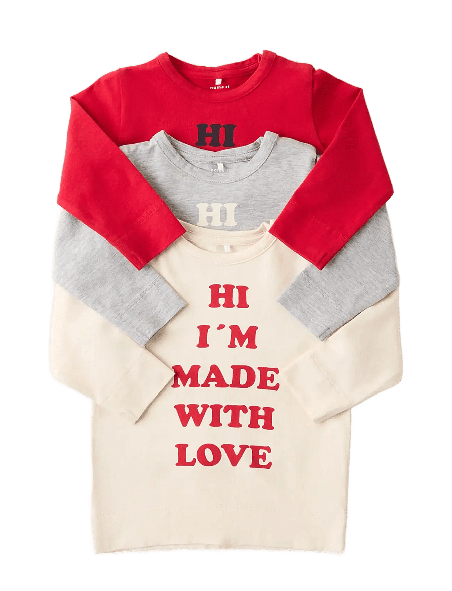 name it - NBFLABA LS TOP - langärmelig - white swan - 3
