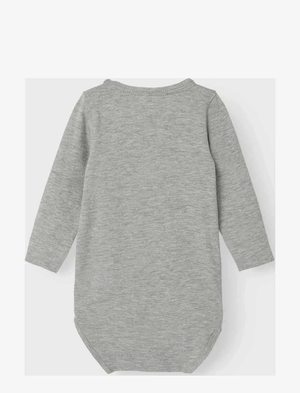 name it - NBFLABY LS BODY - long-sleeved bodies - grey melange - 1