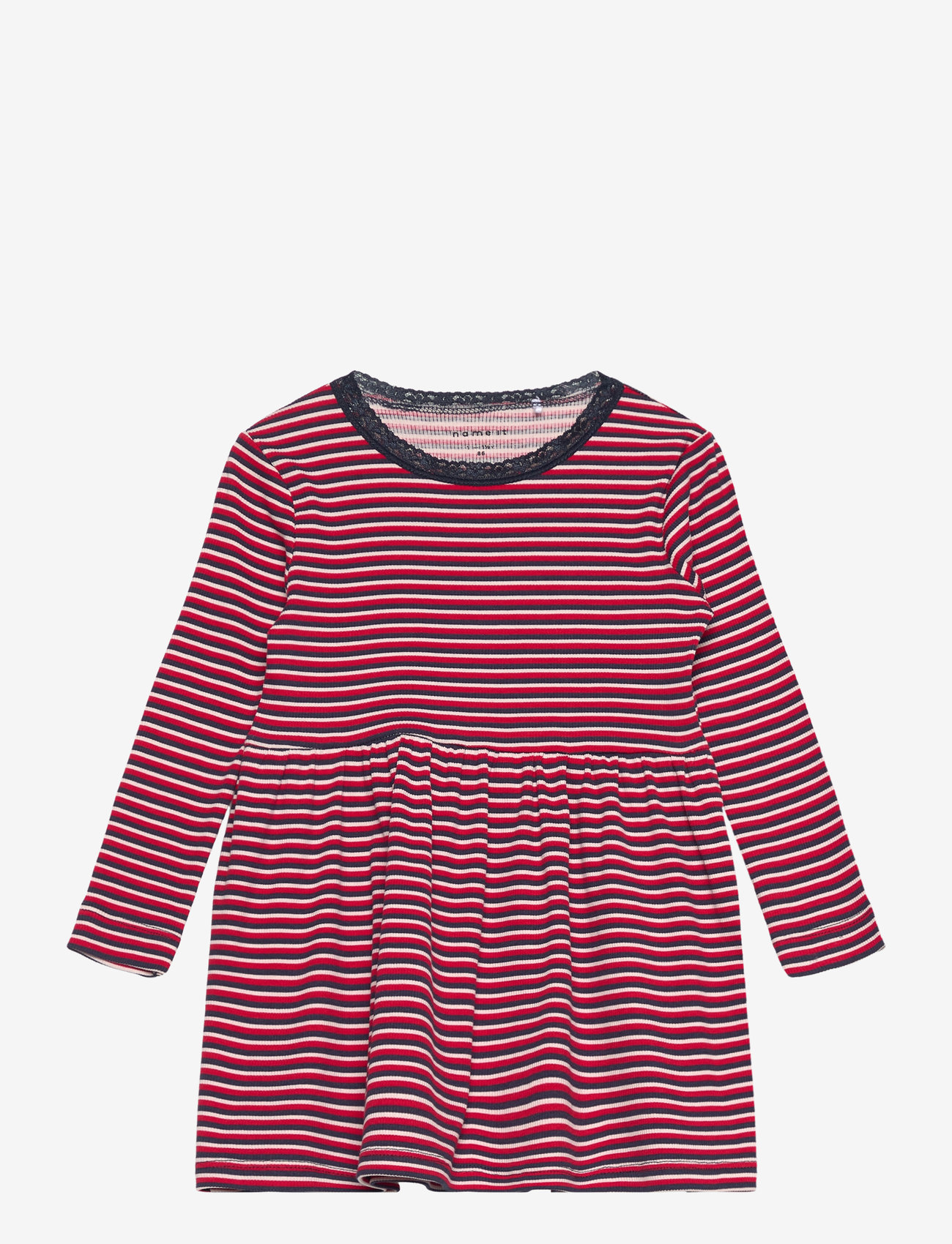 name it - NMFLABELA LS DRESS - langærmede hverdagskjoler - salsa - 0