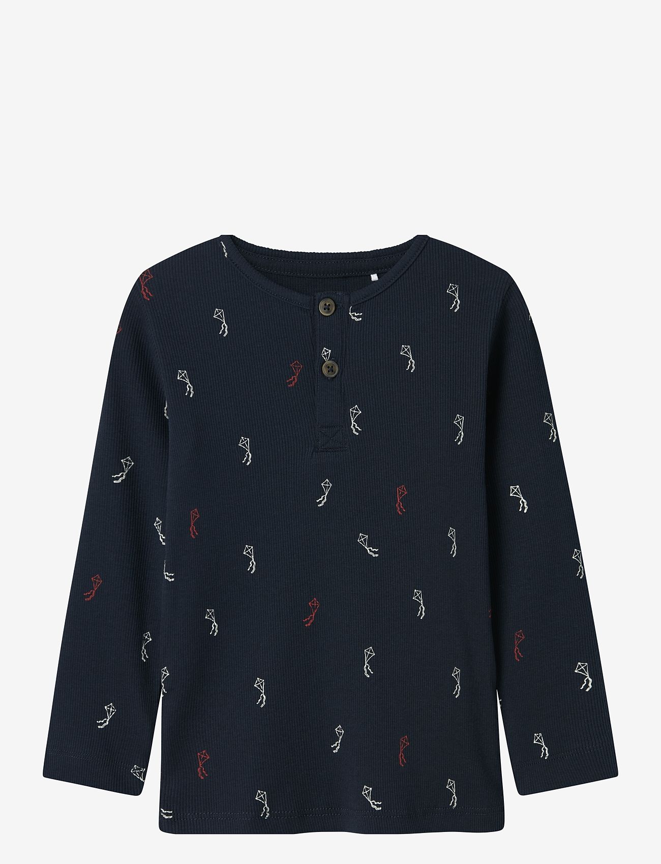 name it - NMMLABELA LS SLIM TOP - navy blazer - 0