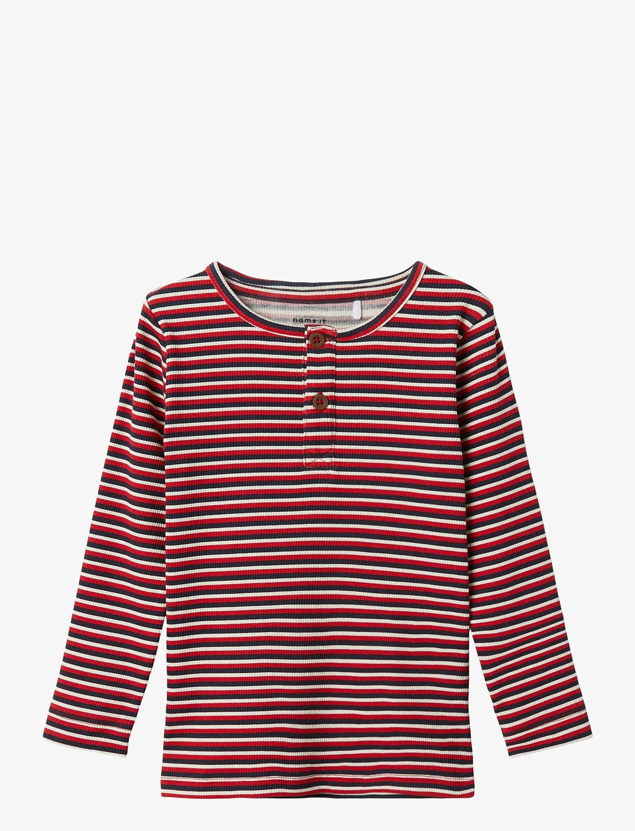 name it - NMMLABELA LS SLIM TOP - salsa - 0