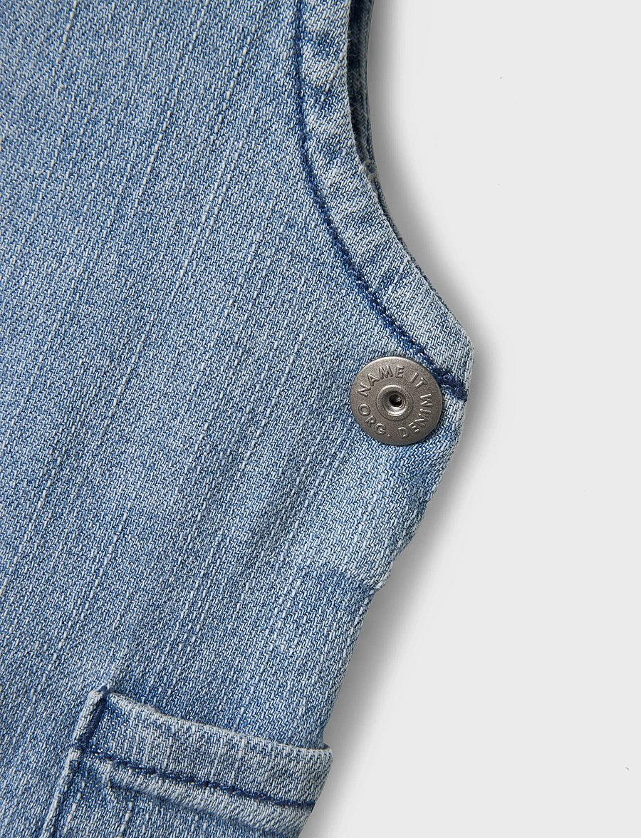name it - NBMFRED BAG R DNM OVERALL 2102-VE F - light blue denim - 3